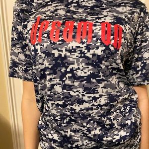 Navy Camo Dream On Short Sleeve Tee